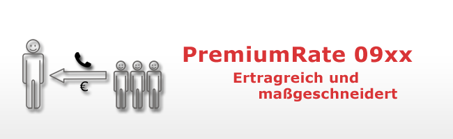 PremiumRate 09xx Servicenummer: Ertragreich und massgeschneidert 